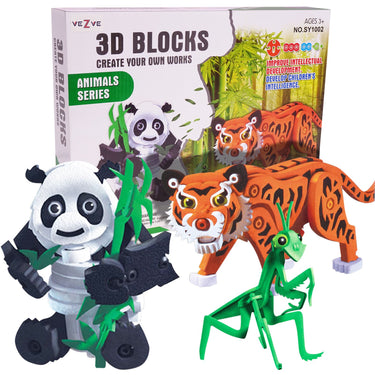 237 pieces 3d animal series puzzle blocks